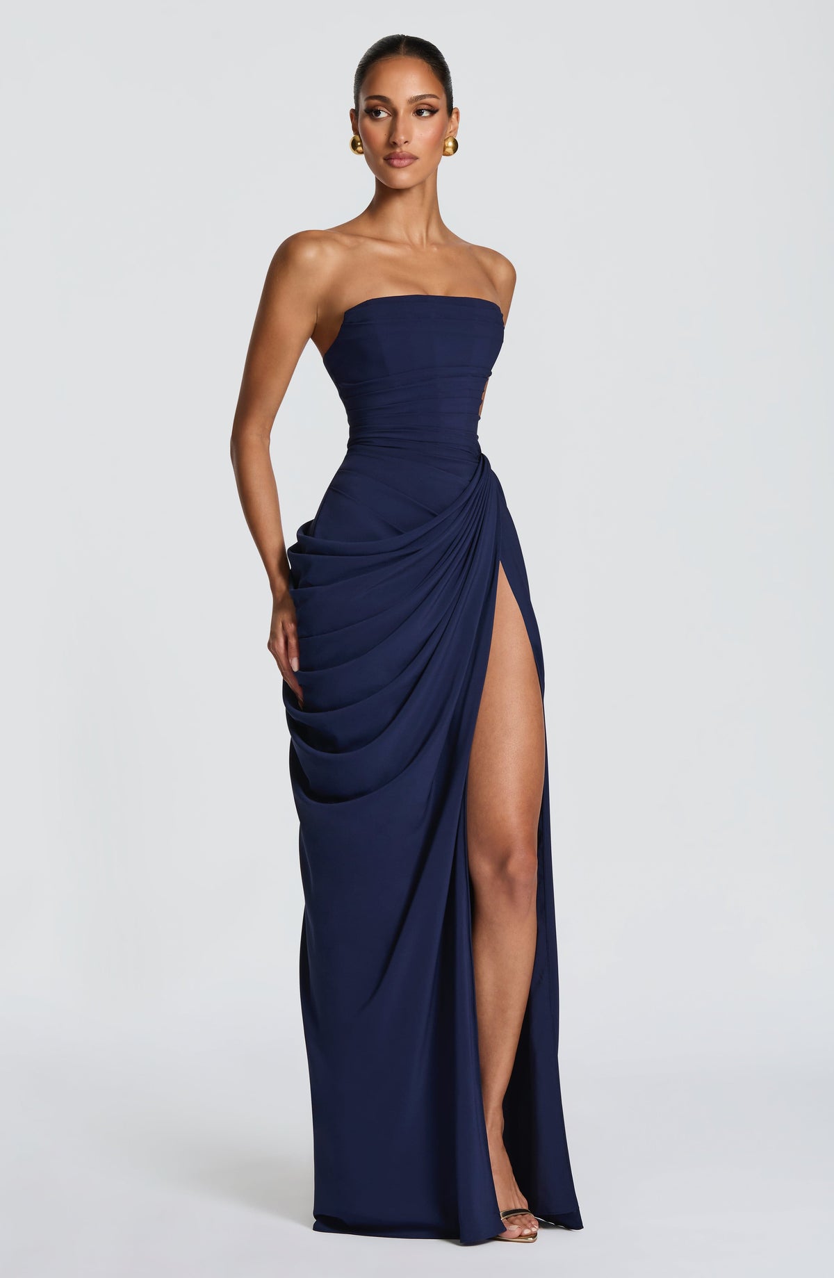 Cyra Maxi Dress - Navy 3