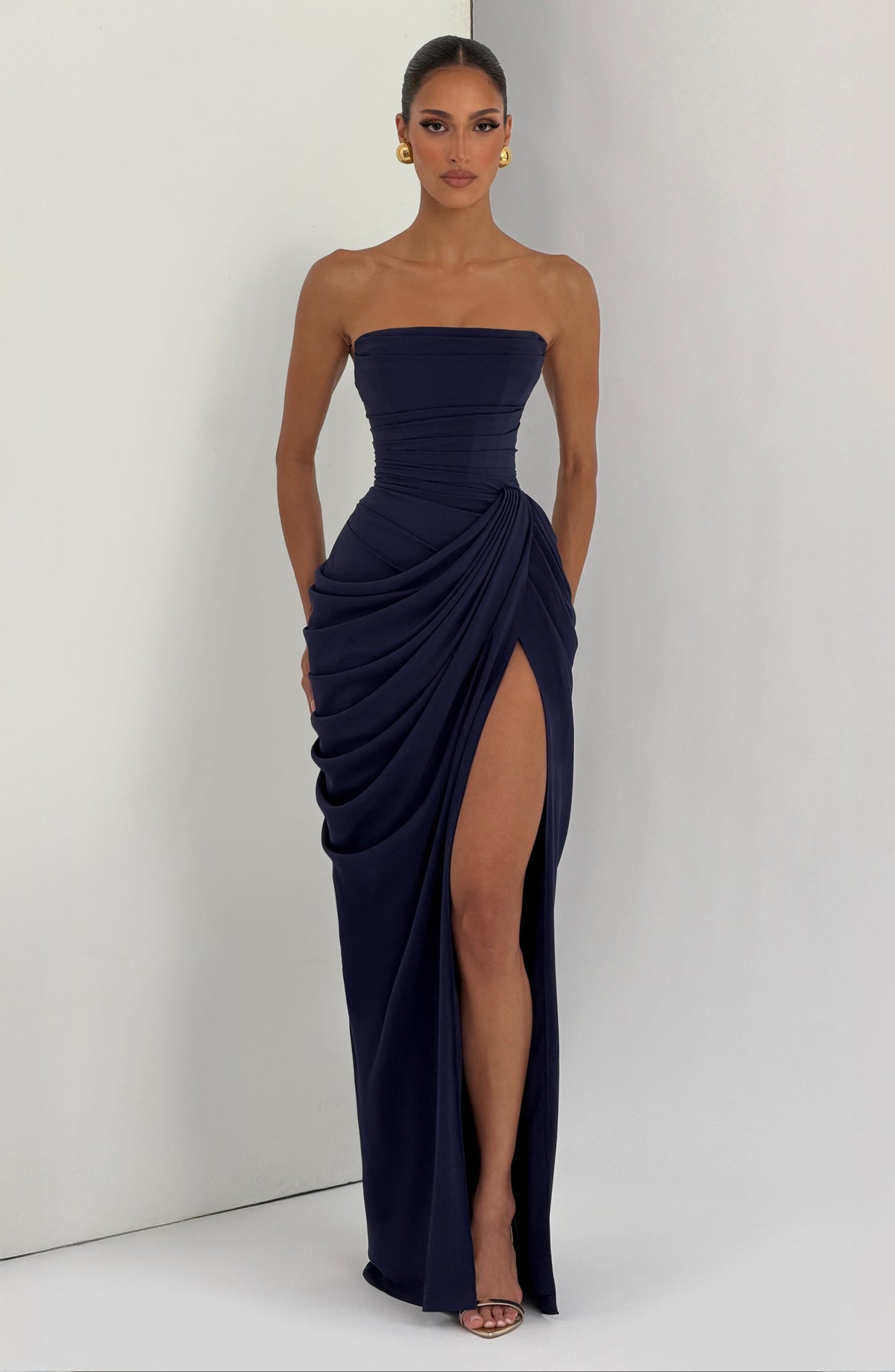 Cyra Maxi Dress - Navy 6