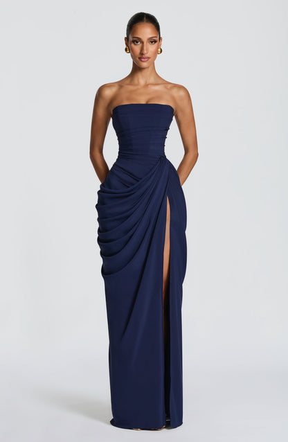 Cyra Maxi Dress - Navy 5