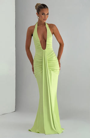 Rosetta Maxi Dress - Lime 2